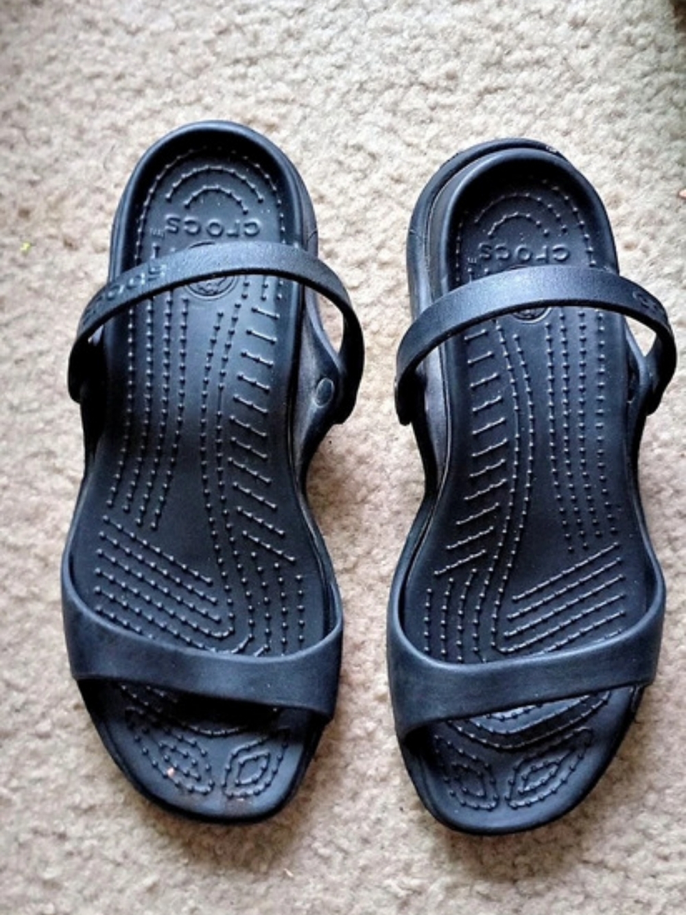 Crocs Cleo Sandals Black US 9